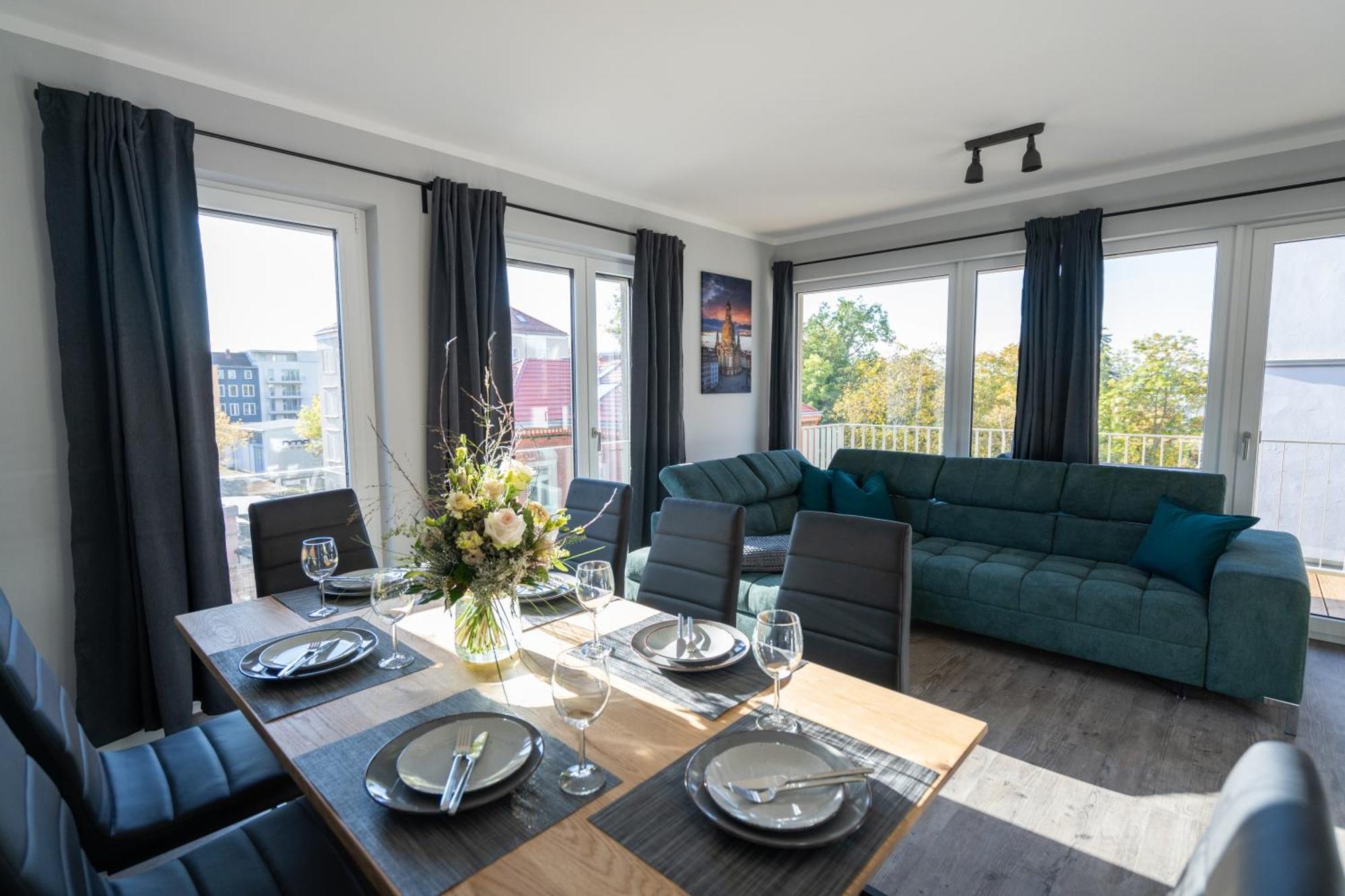 Supreme City Dream Mit Terrasse Und Parkplatz - 110M² Dresden Exterior foto